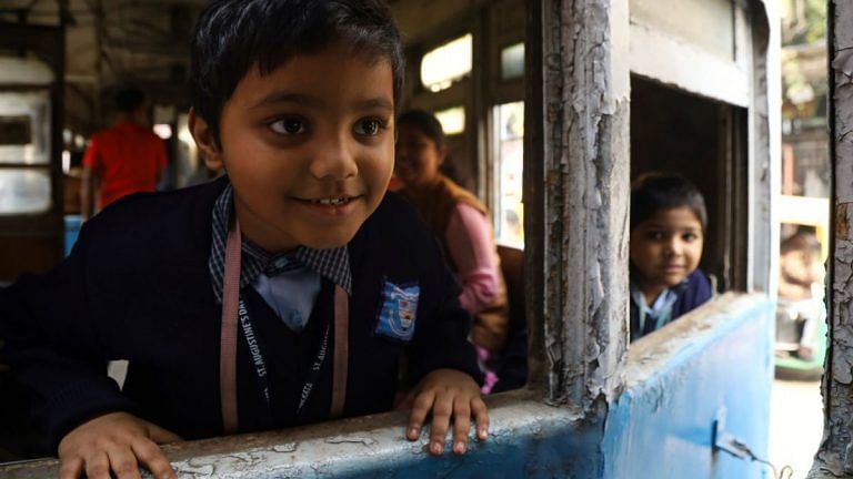 Kolkata tram—the moving landmark of a city that’s still relevant, ferrying children to schools