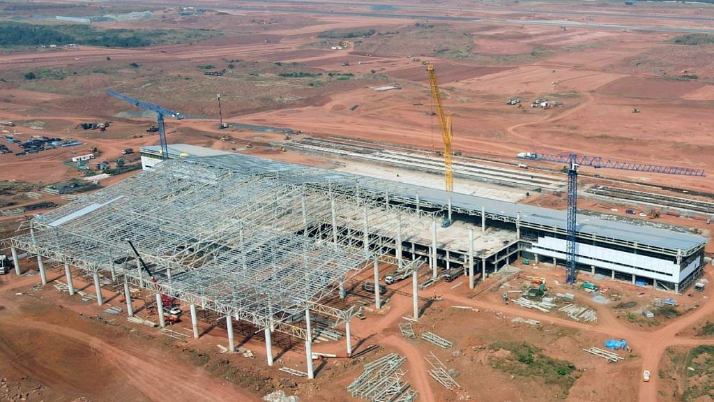 File photo of Mopa airport still under construction | ANI