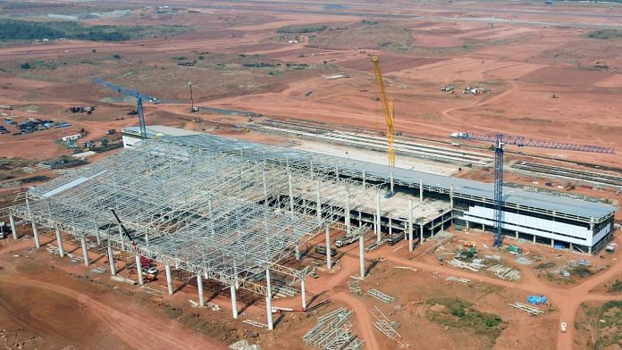 File photo of Mopa airport still under construction | ANI