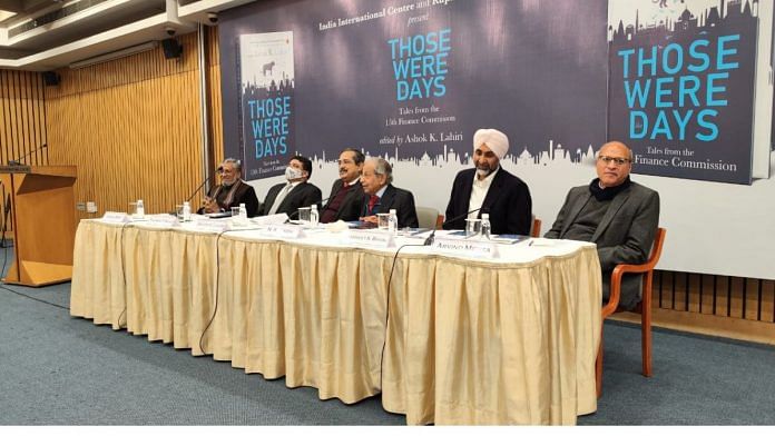 The six-member panel for the launch of the book 