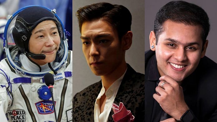 Japanese billionaire Yusaku Maezawa, K-pop star TOP, actor Dev Joshi