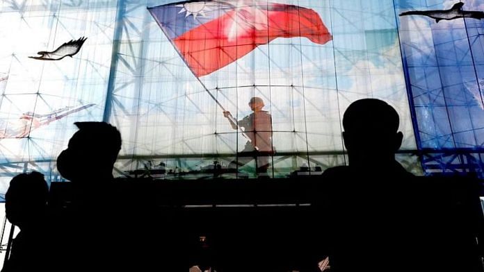 Taiwanese flags are seen at the Ministry of National Defence of Taiwan in Taipei, Taiwan, 26 December, 2022 | Reuters/Ann Wang