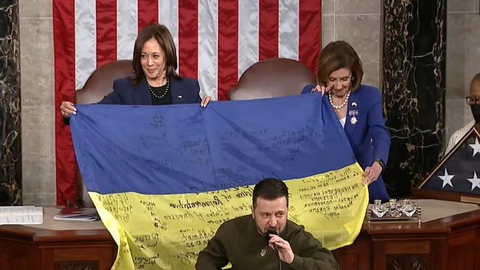 Ukrainian President Volodymyr Zelenskyy addresses joint meeting of US Congress | YouTube @C-SPAN