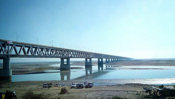 Fourth bridge on the Brahmaputra river which connects the north and south bank of the state Assam | Wikimedia commons