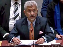 External Affairs Minister S Jaishankar speaking at UN Security Council, on Wednesday. | ANI