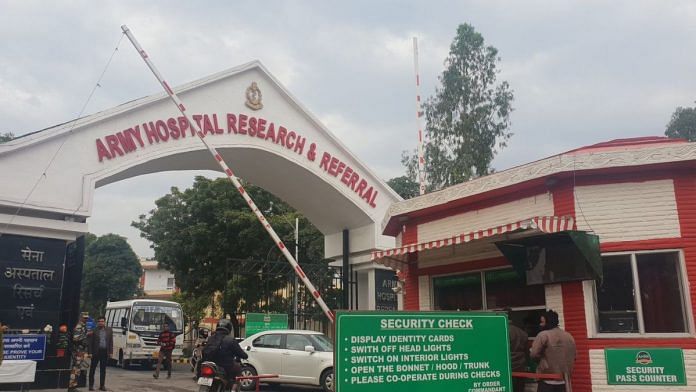 Army Hospital- Research and Referral, New Delhi. Image credits: Twitter/@sidhant
