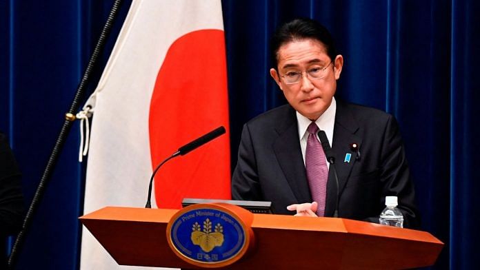 File photo of Japan's Prime Minister Fumio Kishida attending a press conference in Tokyo, Japan, on 16 December, 2022 | Reuters