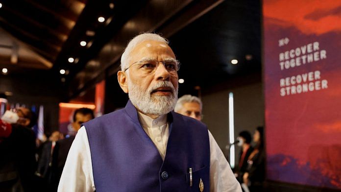 File photo: Prime Minister Narendra Modi walks after the handover ceremony during the G20 Leaders' Summit, in Nusa Dua, Bali, Indonesia, on 16 November, 2022 | Reuters