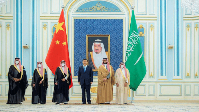 Saudi Crown Prince Mohammed Bin Salman with Chinese President Xi Jinping in Riyadh | Reuters