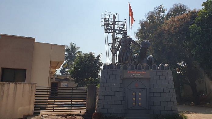 Shivaji Statue near Yellur, Belagavi | Sharan Poovanna, ThePrint