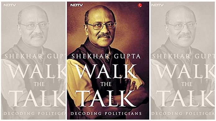 The cover page of the book, 'Walk The Talk- Decoding Politicians'.