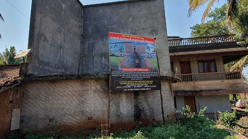 Poster in Marathi announcing installation of Shivaji statue in Yellur | Sharan Poovanna | ThePrint