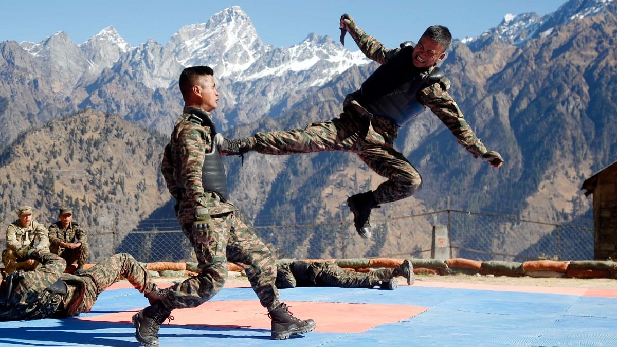 Indian soldiers engaged in free hand combat | Suraj Singh Bisht | ThePrint