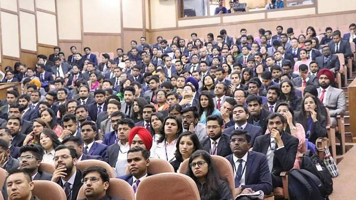 File photo of a batch of trainee civil servants at the Lal Bahadur Shastri National Academy of Administration, Mussoorie | Representational image | Credit: LBSNAA | Facebook
