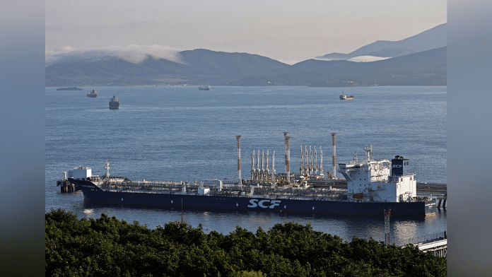 The Vladimir Arsenyev tanker at the crude oil terminal Kozmino on the shore of Nakhodka Bay near the port city of Nakhodka, Russia | Reuters File Photo /Tatiana Meel