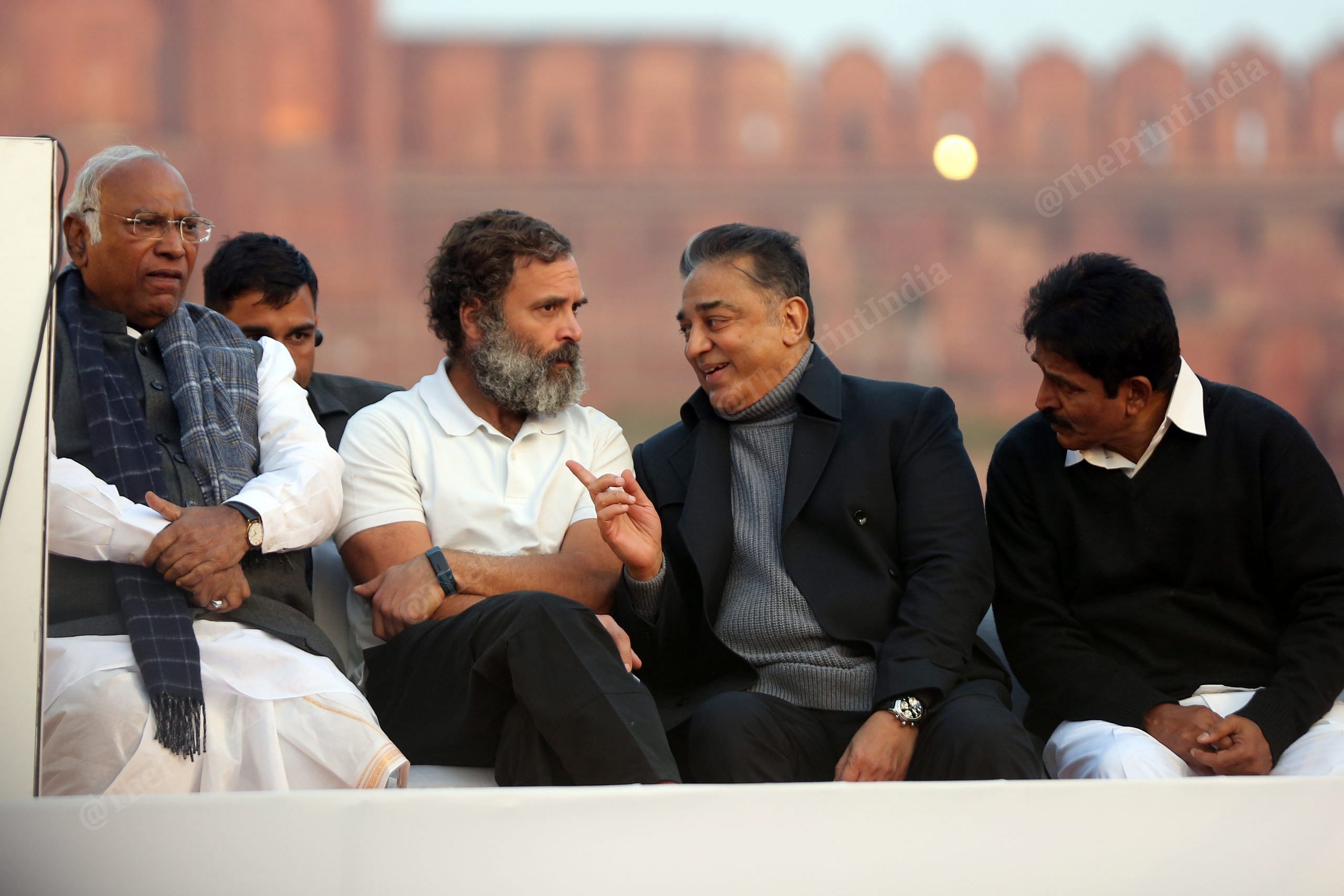 Rahul and Kamal Haasan in conversation | Photo: Suraj Singh Bisht | ThePrint