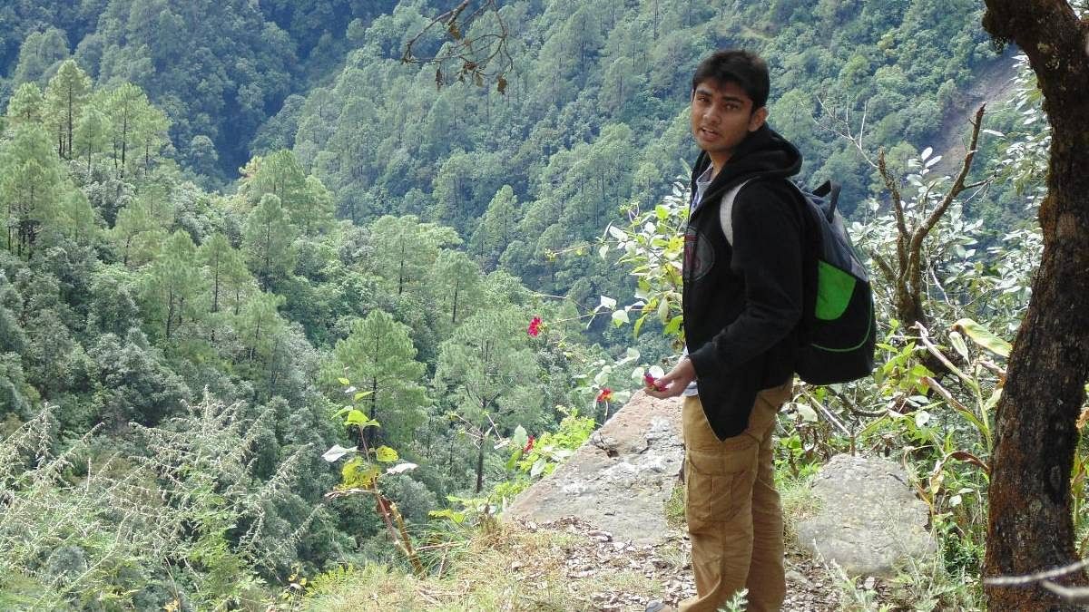 Vikrant on a holiday trip in Mussorie | photo source: family