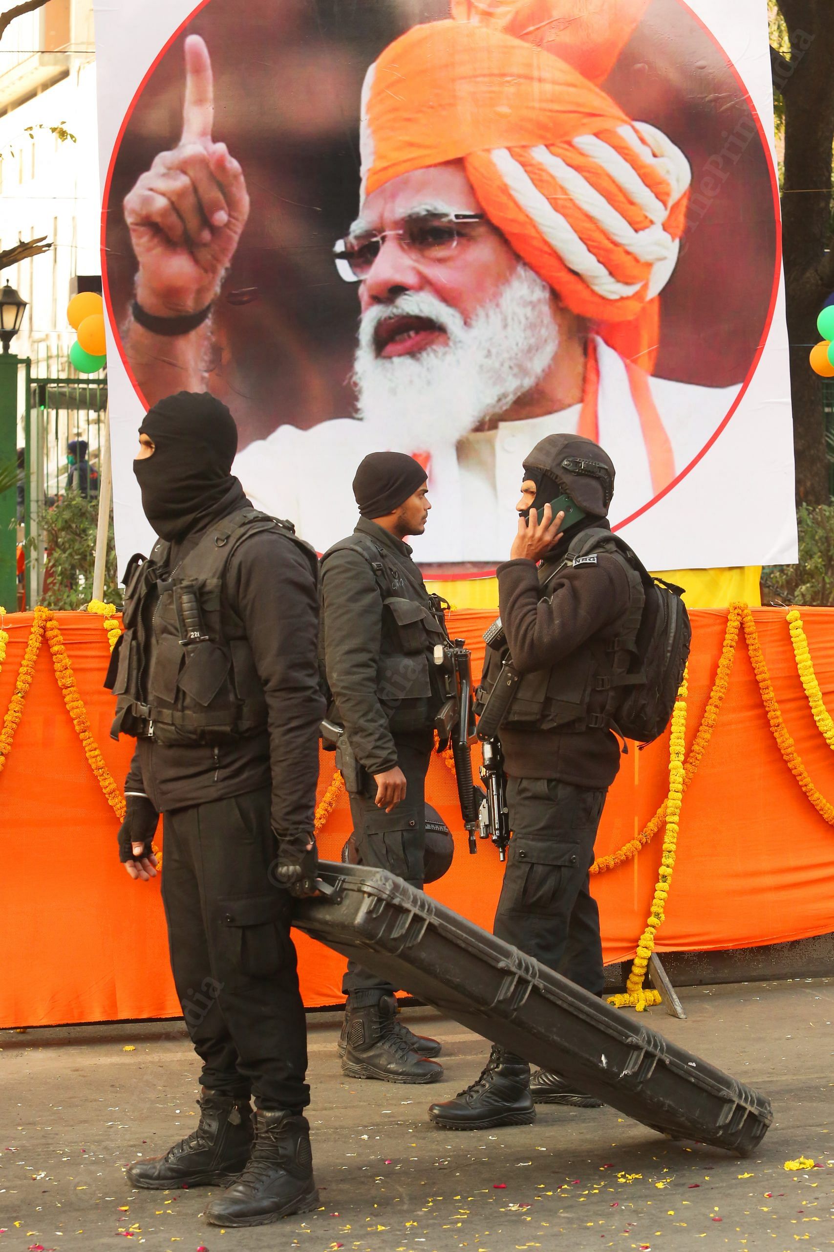 National Security Guard (NSG) at the road show | Photo: Praveen Jain | ThePrint