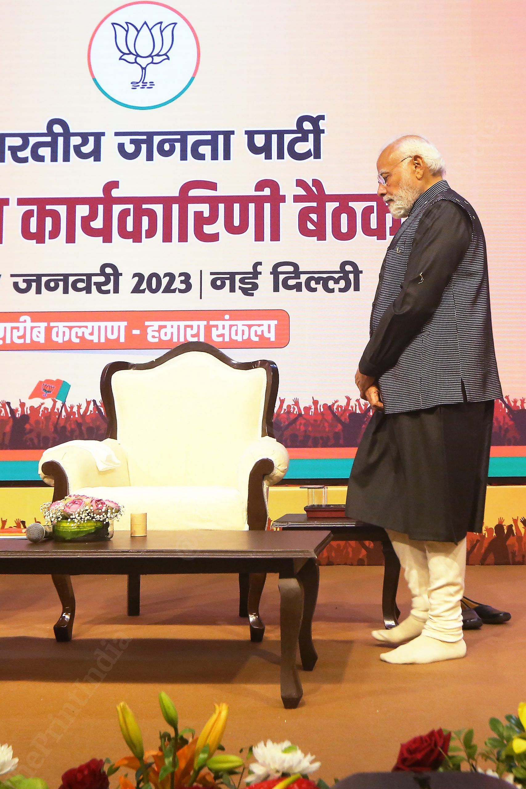 PM Narendra Modi attends BJP national executing meeting | Photo: Praveen Jain | ThePrint
