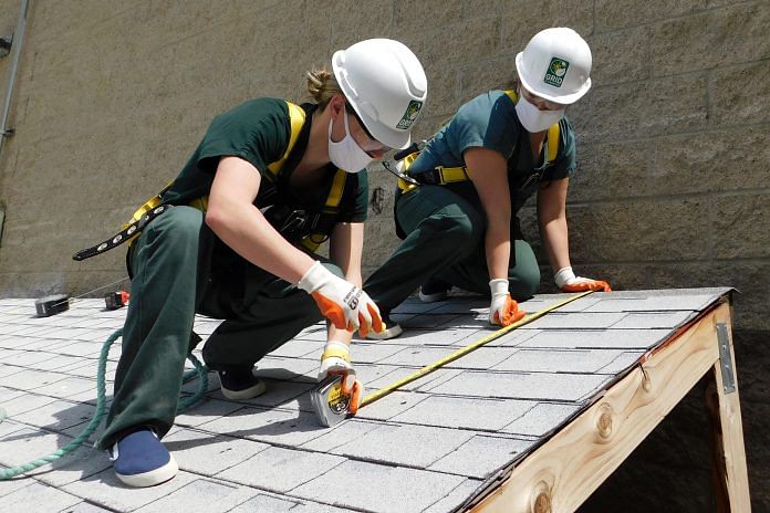 File photo of student inmates at Madera County Jail training to install solar panels in Madera, California, US June 2022 | Handout via Reuters