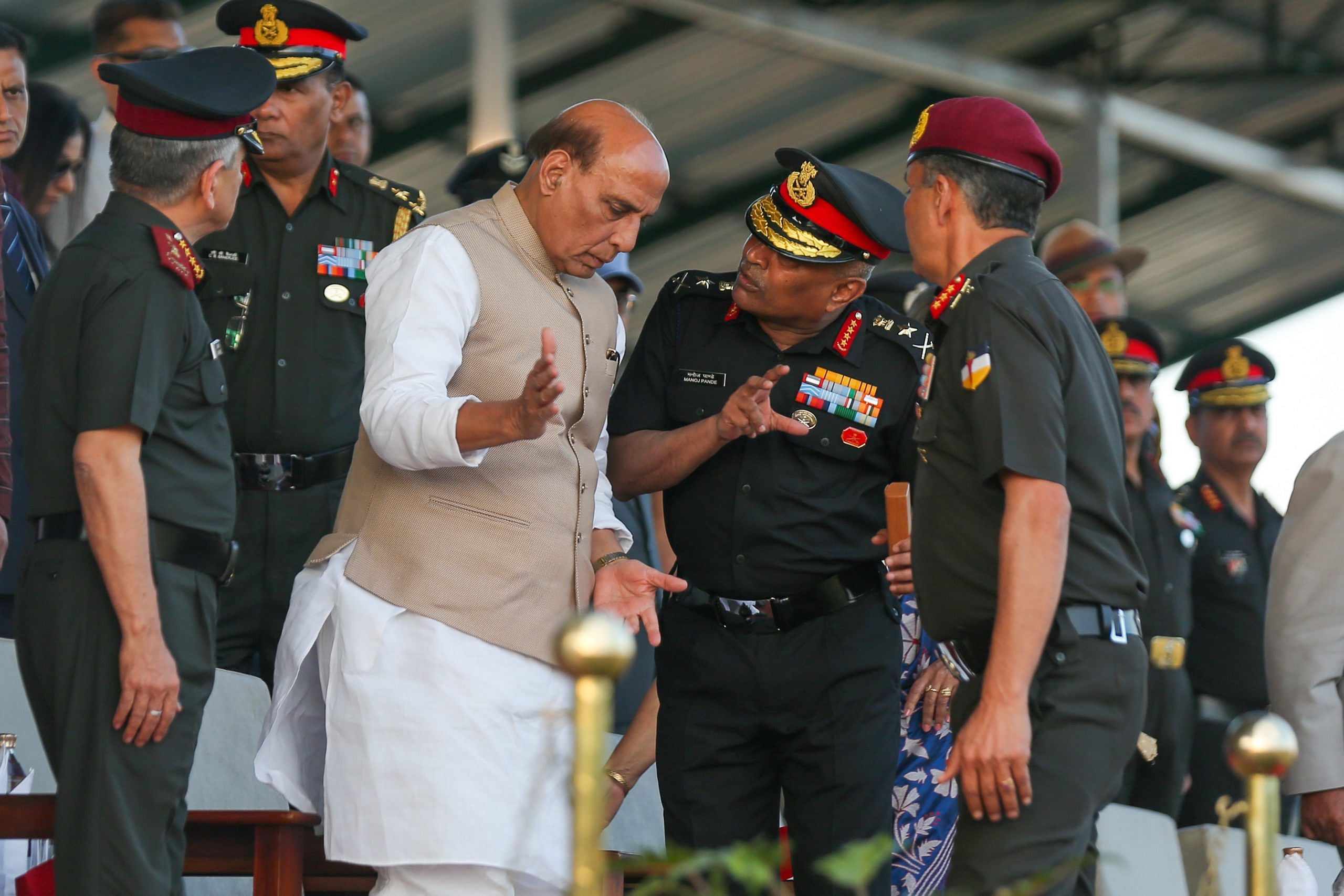 Defence minister Rajnath Singh during 'Shaurya Sandhya' | Suraj Singh Bisht | ThePrint