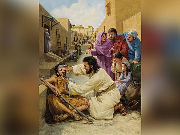 jesus healing the blind