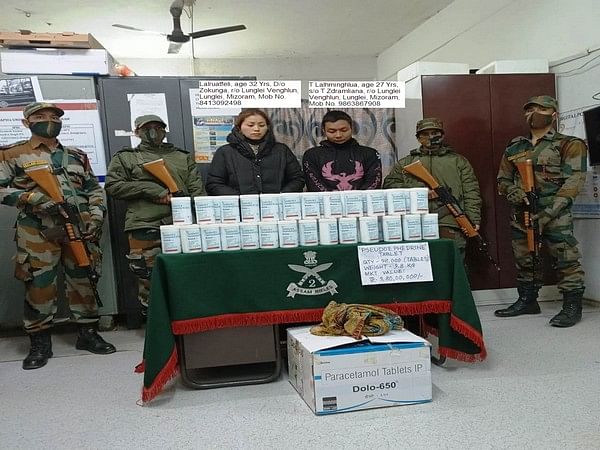 Assam Rifles recover 98,000 Triprolidine HCL and Pseudoephedrine Tablets worth Rs 9.8 crore in Mizoram's Thuampui