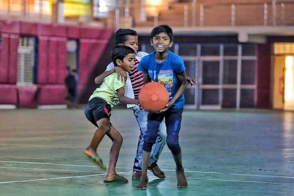 A game of basketball in progress | Photo: Praeen Jain | ThePrint