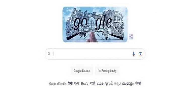 Google doodle crafted by Gujarat-based artist Parth Kothekar