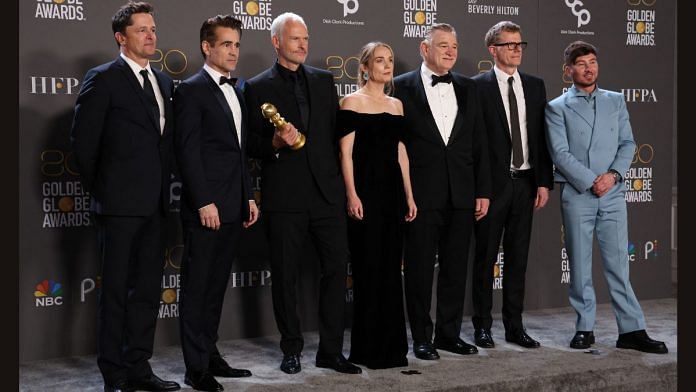 Director Martin McDonagh, cast members and crew of 