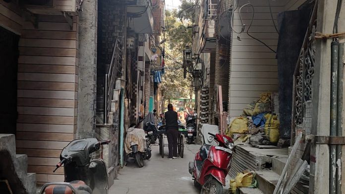 Lane in Delhi's Jahangirpuri where Naushad lived with his family | Bismee Taskin | ThePrint