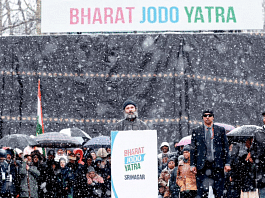 Rahul Gandhi in Srinagar, where the Bharat Jodo Yatra has culminated | Rahul Gandhi/Twitter