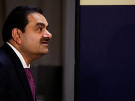 Gautam Adani speaks during an inauguration ceremony after the Adani Group completed the purchase of Haifa Port earlier in January 2023, in Haifa port, Israel, on 31 January 2023 | Reuters