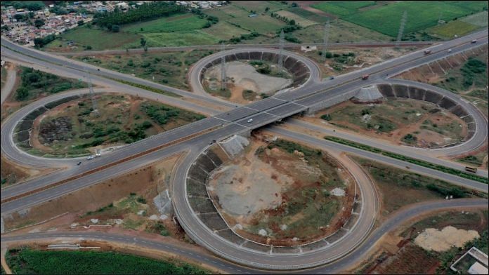 A photo of highway infrastructure in Karnataka tweeted by Union Minister for Road Transport and Highways Nitin Gadkari | Twitter/@nitin_gadkari