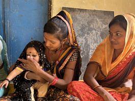 Members of the Dalit community in Rajasthan's Chittorgarh district sitting inside a Garima Bhawan | Jyoti Yadav/ThePrint
