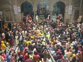 Devotees in Bankey Bihari temple, Vrindavan | Photo: Krishan Murari | The Print