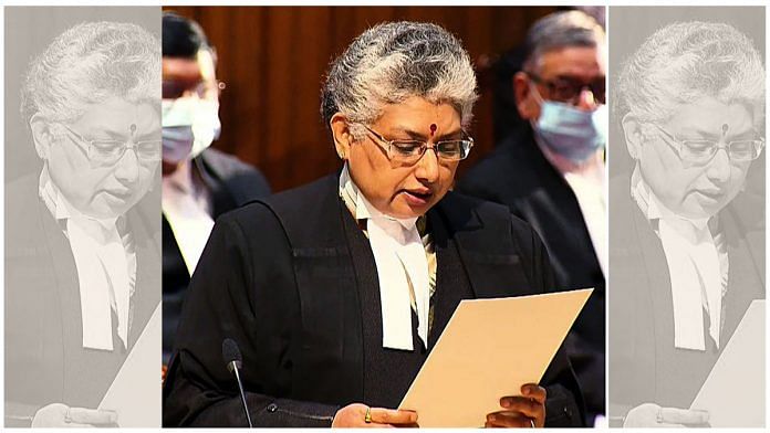 File photo of Justice B.V. Nagarathna | ANI