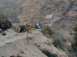 Costruction site of the Char Dham bypass road | Credit: Simrin Sirur, ThePrint
