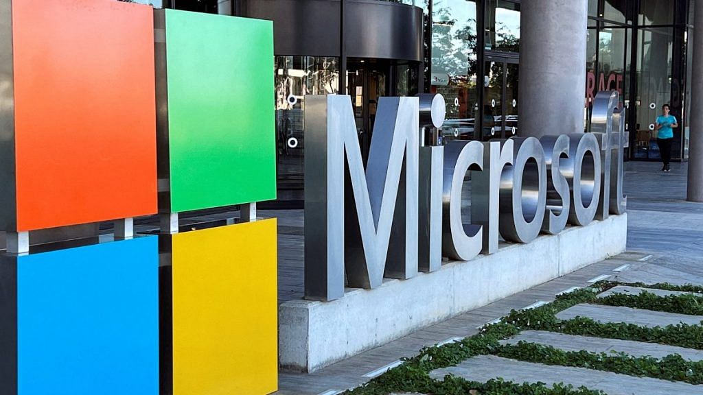 The logo of Microsoft is seen outside their offices in Herzliya, near Tel Aviv, Israel | Reuters file photo