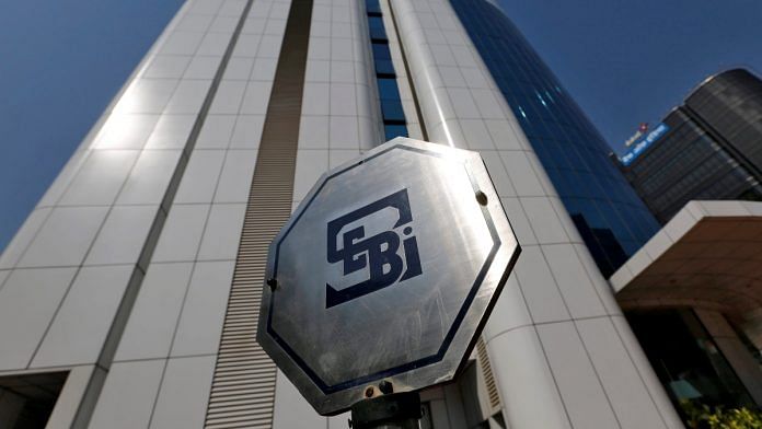 The logo of the Securities and Exchange Board of India (SEBI) is pictured on the premises of its headquarters in Mumbai | Reuters file photo