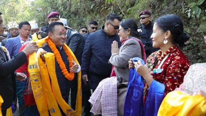 File photo of Sikkim Chief Minister Prem Singh Tamang | Twitter | @PSTamangGolay