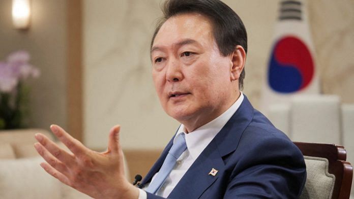 South Korean President Yoon Suk-yeol speaks at an interview in Seoul, South Korea | Reuters file photo