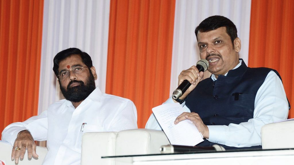 File photo of Maharashtra CM Eknath Shinde and Deputy CM Devendra Fadnavis | ANI