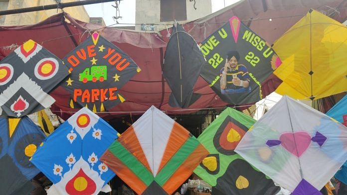 Sidhu Moose Wala kites are in high demand | Urjita Bharadwaj, ThePrint