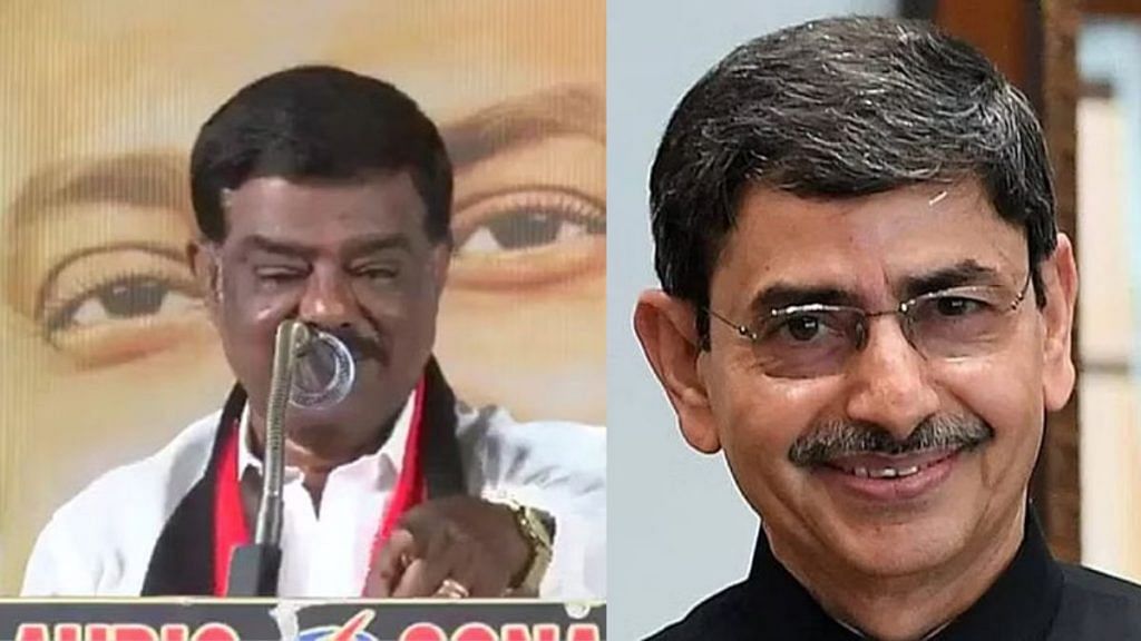 Former DMK spokesperson Sivaji Krishnamoorthy made derogatory comments against Tamil Nadu Governor R.N. Ravi at an event Friday | ANI