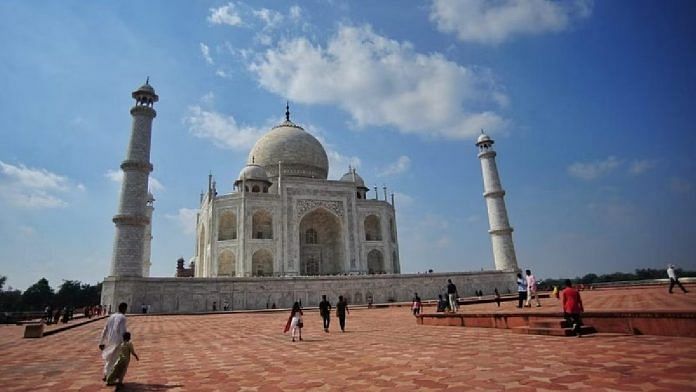 Representational image of the Taj Mahal in Agra, a major tourist site | Suraj Singh Bisht | ThePrint