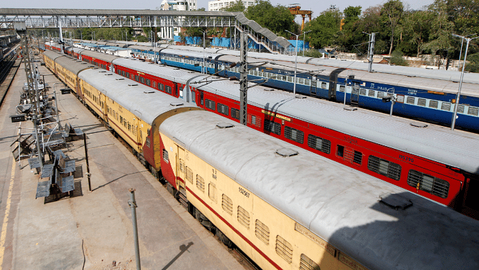 Representational photo of passenger trains at a railway station | ANI