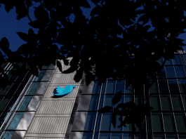 A view of the Twitter logo at its corporate headquarters in San Francisco, California | Reuters/Carlos Barria