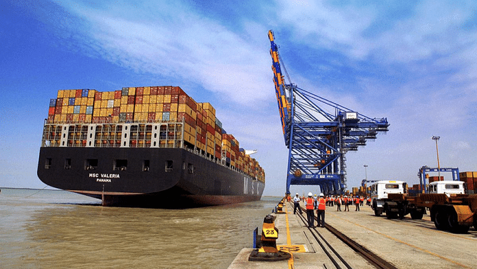 File photo of a ship at a port in India | PTI