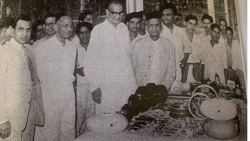 At USHA fan factory L to R: Shri Dhar, TR Gupta, Dr BC Roy, Chief Minister, West Bengal, Lala Shri Ram | Special arrangement 